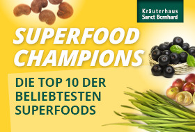Die Top 10 der beliebtesten Superfoods im Kräuterhaus Sanct Bernhard