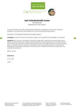 Anti-Achselschweiß-Creme 100 ml