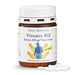 Compresse di vitamina B12 Supra 200 µg 240 compresse