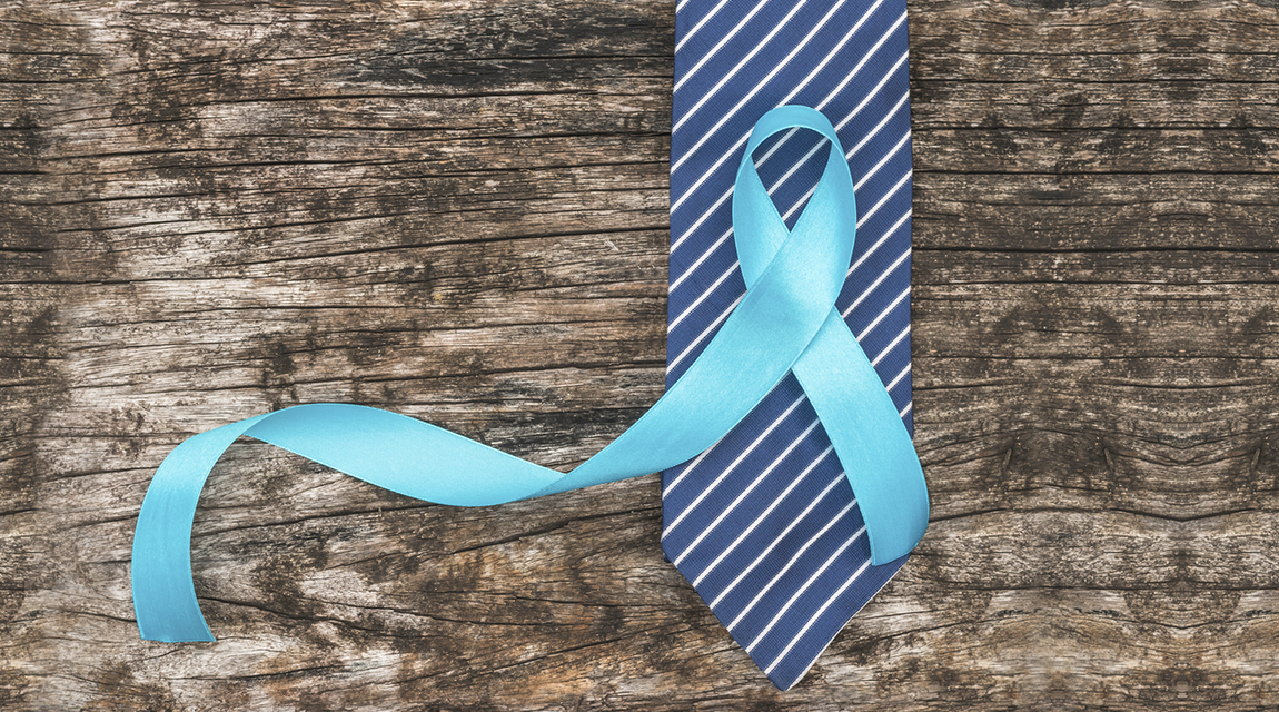 Krawatte mit blauem Band