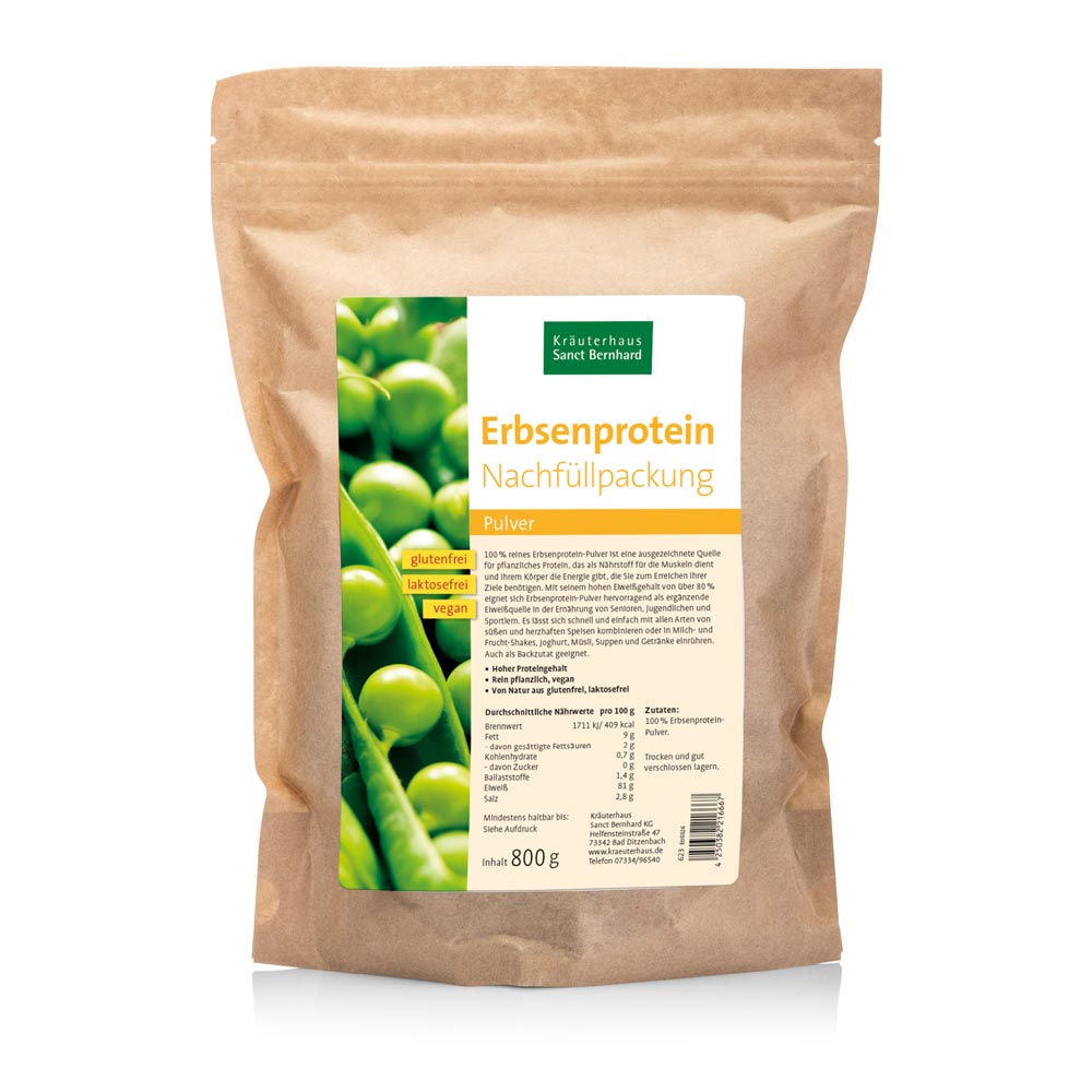 Erbsenprotein-Pulver Nachfüllpackung