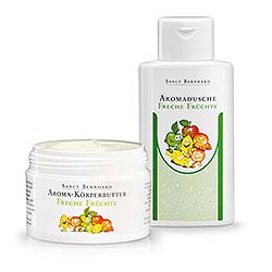 "Freche Früchte"-Set / Aromadusche + Körperbutter