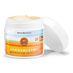Sonnencreme Antifalten Jojobaöl LSF 10