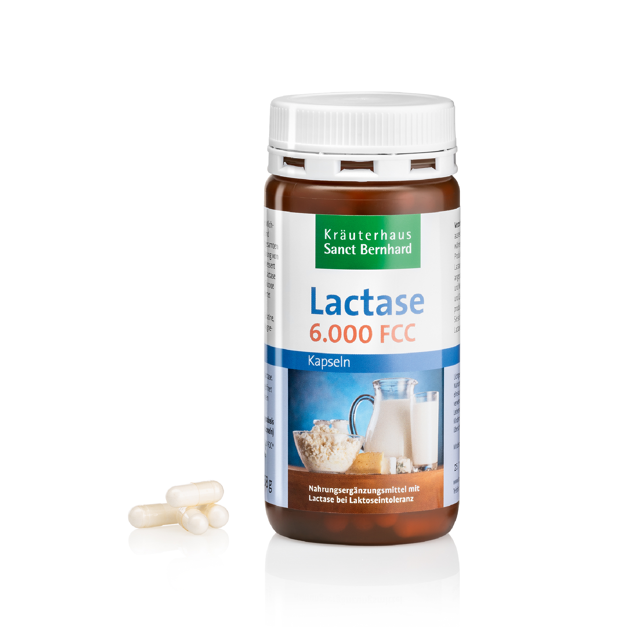 Lactase-Kapseln 6.000 FCC-Einheiten 150 Kapseln