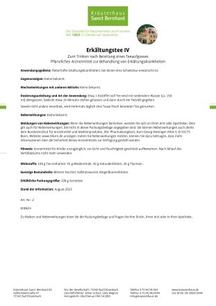 Erkältungstee IV 100 g