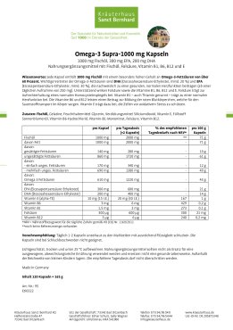 Omega-3 supra-1000 mg-Kapseln 120 Kapseln
