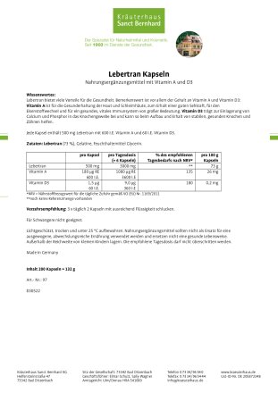 Lebertran-Kapseln 200 Kapseln
