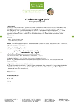 Vitamin-K2-200 µg-Kapseln 120 Kapseln