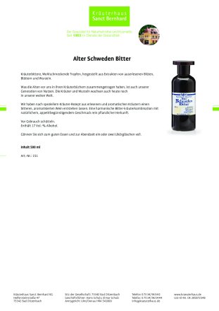 Alter Schwedenbitter