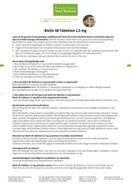 Biotin SB Tabletten 2,5 mg 150 Tabletten