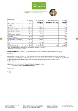 Diabethomol 180 Kapseln