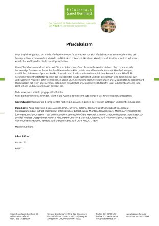 Pferdebalsam 200 ml