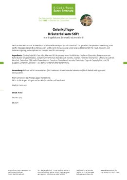 Gelenkpflege-Kräuterbalsam-Stift 70 ml