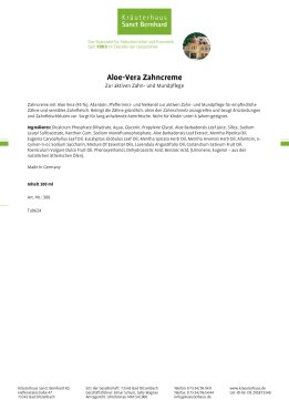 Aloe-Vera-Zahncreme 100 ml