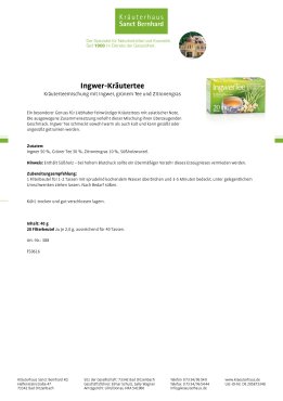 Ingwer-Kr&auml;utertee 40 g