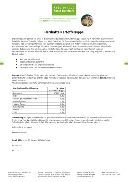 Herzhafte Kartoffelsuppe 600 g