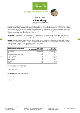 Bohneneintopf 600 g