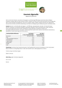 Gourmet-Jägersoße 280 g