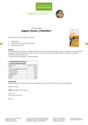 Suppen-Snack "Pottkieker" 20 g