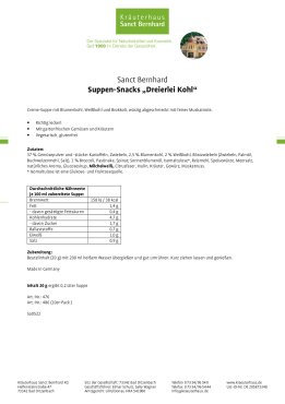 Suppen-Snack "Dreierlei Kohl" 10er-Pack 200 g