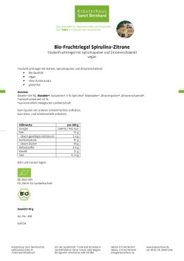 Bio-Fruchtriegel Spirulina-Zitrone 10er-Pack 400 g