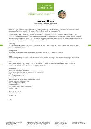 Lavendel-Kissen
