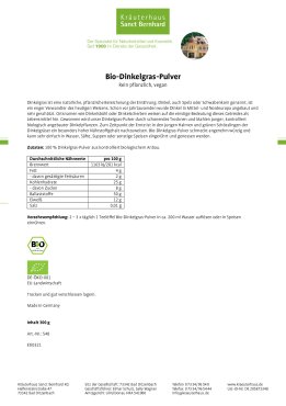 Bio-Dinkelgras-Pulver 300 g
