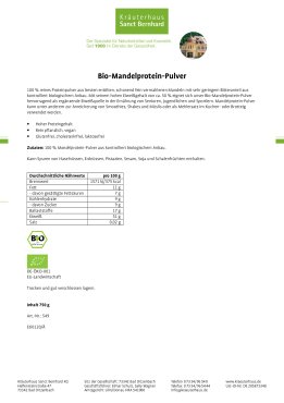 Bio-Mandelprotein-Pulver 750 g