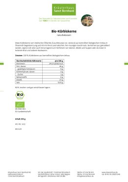 Bio-Kürbiskerne naturbelassen 250 g