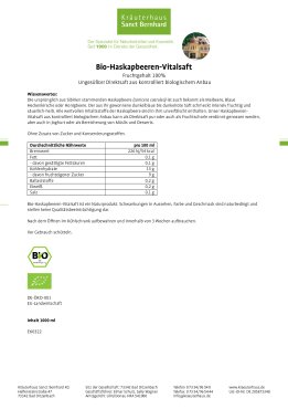 Bio-Haskapbeeren-Vitalsaft