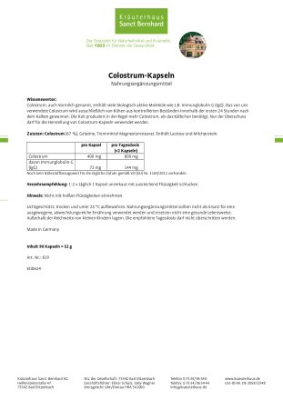 Colostrum-Kapseln 90 Kapseln