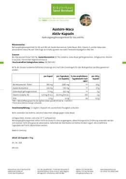 Austern-Maca-Aktivkapseln 120 Kapseln