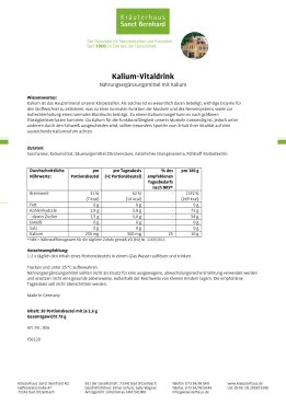 Kalium-Vitaldrink 78 g