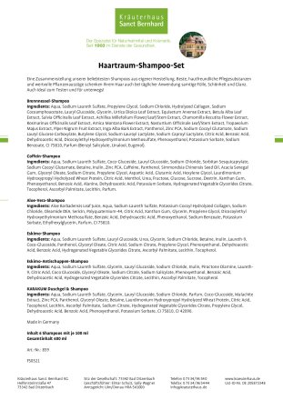Haartraum Shampoo-Set 600 ml
