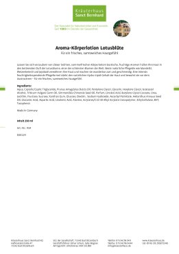 Aroma-K&ouml;rperlotion Lotusbl&uuml;te 250 ml