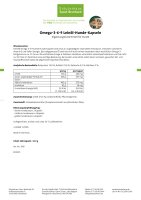 tierlieb Omega-3-6-9-Leinöl-Hunde-Kapseln 180 Kapseln