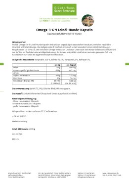 tierlieb Omega-3-6-9-Leinöl-Hunde-Kapseln 180 Kapseln