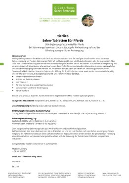 tierlieb Selen-Tabletten für Pferde 500 Tabletten
