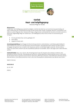 tierlieb Haut- und Fellpflegespray 500 ml