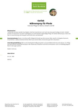 tierlieb  M&auml;hnenspray f&uuml;r Pferde 500 ml