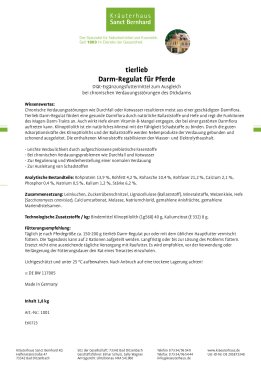 tierlieb Darm-Regulat für Pferde 1,8 kg Pellets 1.8 kg
