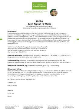 tierlieb Darm-Regulat für Pferde 9 kg Pellets 9 kg