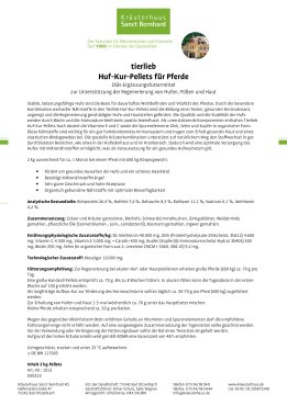 tierlieb Huf-Kur-Pellets für Pferde 2 kg