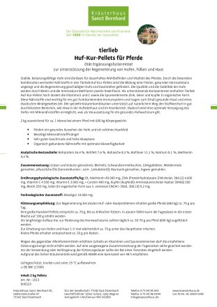 tierlieb Huf-Kur-Pellets für Pferde 2 kg