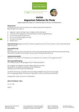 tierlieb Magnesium-Tabletten für Pferde 170 Stück