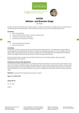 tierlieb Mücken- und Bremsen-Stopp für Pferde 500 ml
