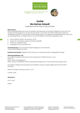 tierlieb Bio-Natives Kokosöl 500 ml