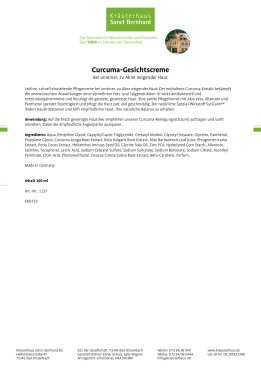 Curcuma-Gesichtscreme 100 ml