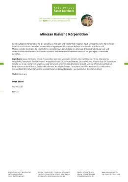Minesan Basische K&ouml;rperlotion 250 ml