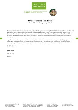 Hyaluronsäure-Handcreme 50 ml